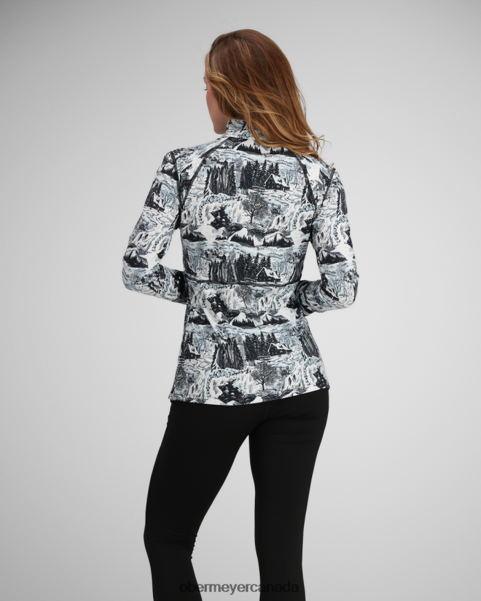 Obermeyer Women Discover 1/4 Zip PT4J182 Clothing Woodblock