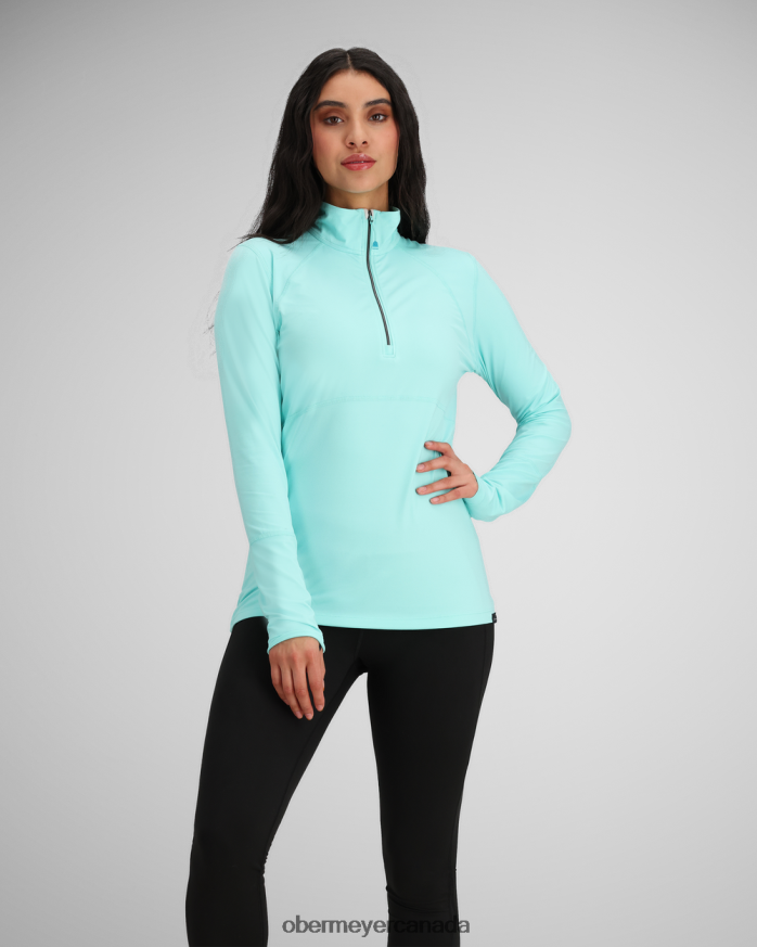 Obermeyer Women Discover 1/4 Zip PT4J184 Clothing Cloudless