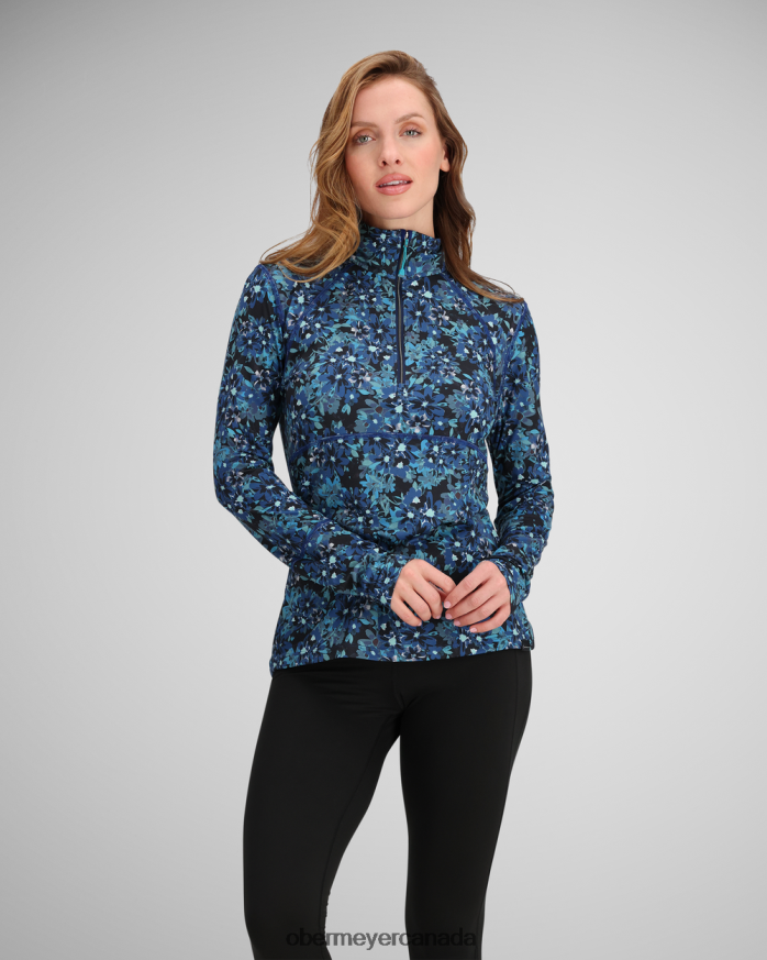Obermeyer Women Discover 1/4 Zip PT4J189 Clothing Winter Floral