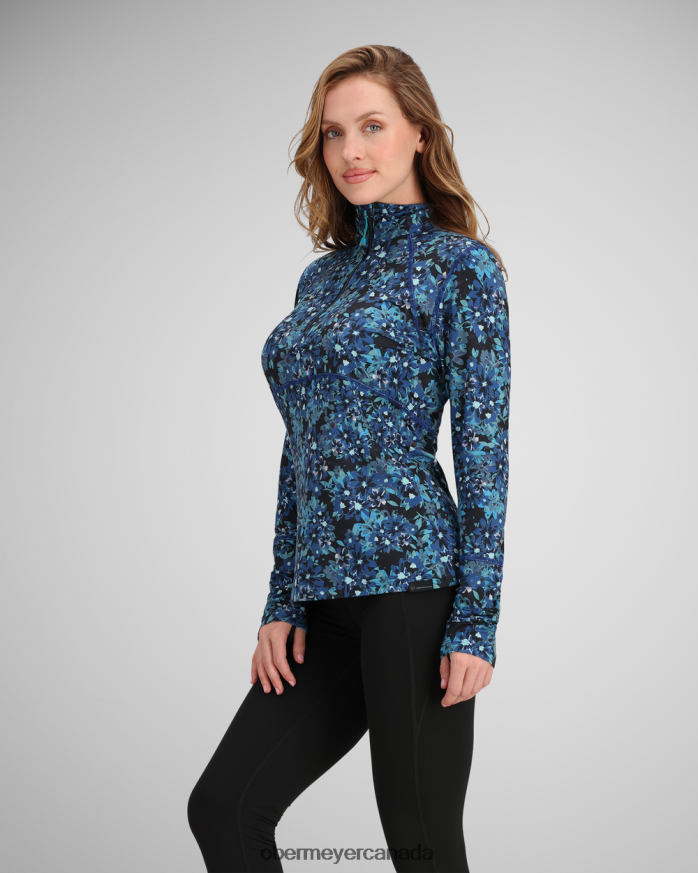 Obermeyer Women Discover 1/4 Zip PT4J189 Clothing Winter Floral