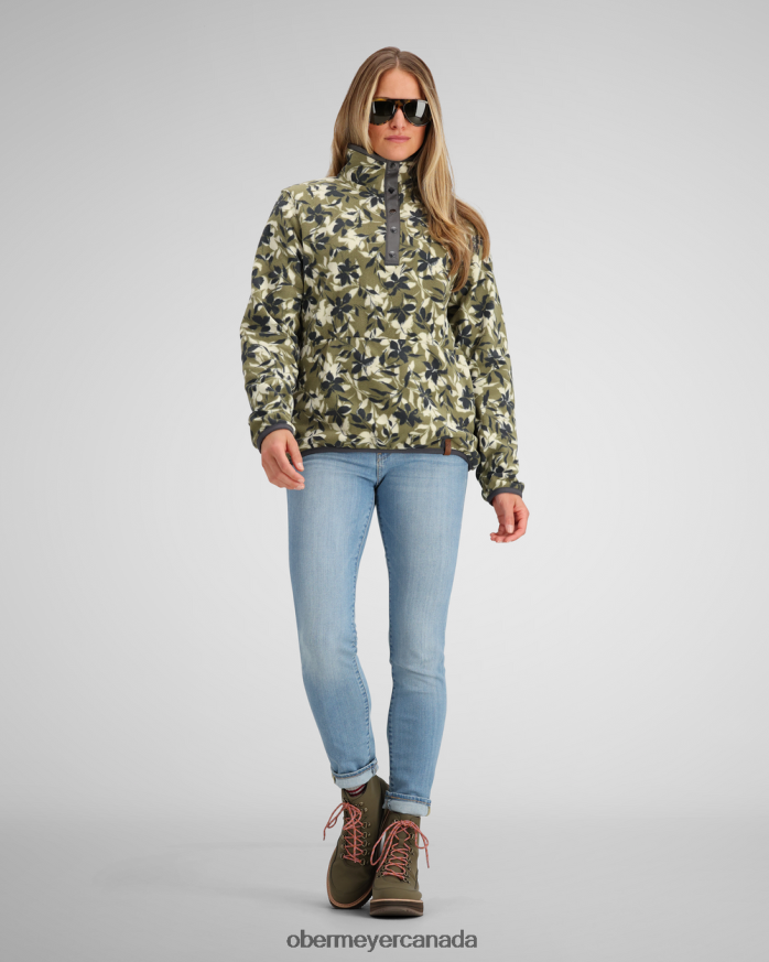 Obermeyer Women W Boulder Fleece PT4J225 Clothing Fresh Sprigs